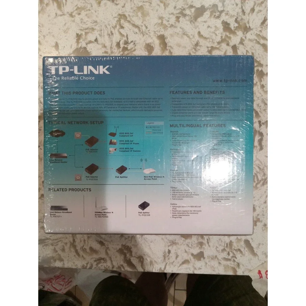 Tp-link poe injector tl'poe1505